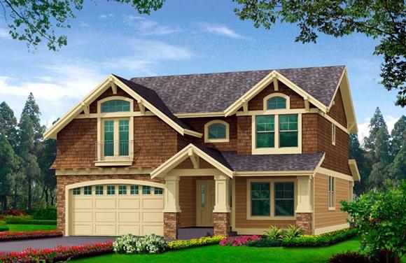House Plan 87677 with 3 Beds, 3 Baths, 2 Car Garage Elevation