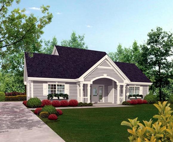 Cottage, Country, Craftsman, Saltbox, Southern, Traditional 4 Car Garage Apartment Plan 87815 with 1 Beds, 2 Baths Elevation