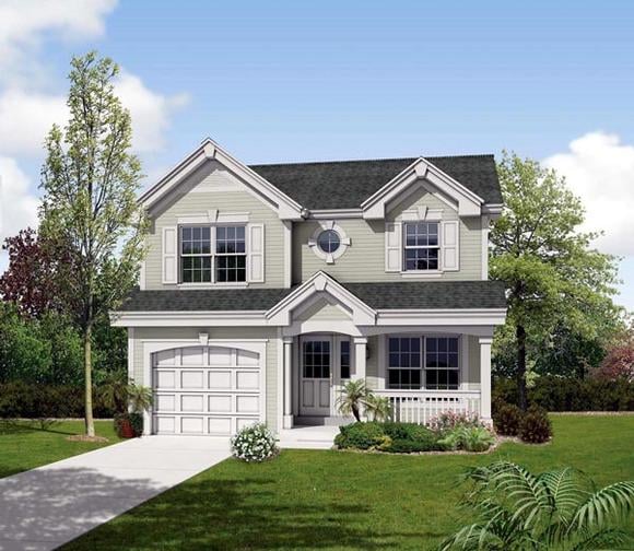 Country, Traditional House Plan 87819 with 2 Beds, 3 Baths, 1 Car Garage Elevation