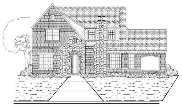 Traditional House Plan 87915 with 3 Beds, 3 Baths, 2 Car Garage Elevation
