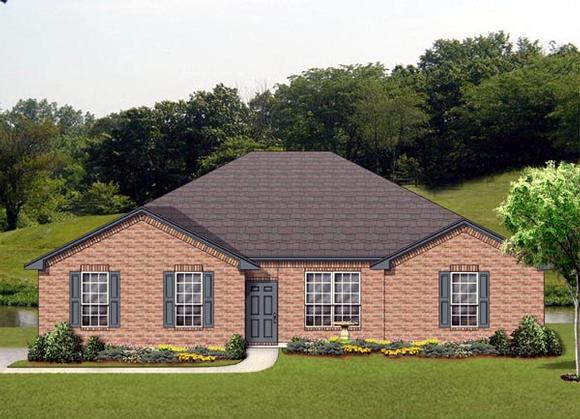 Traditional House Plan 87951 with 3 Beds, 2 Baths, 2 Car Garage Elevation