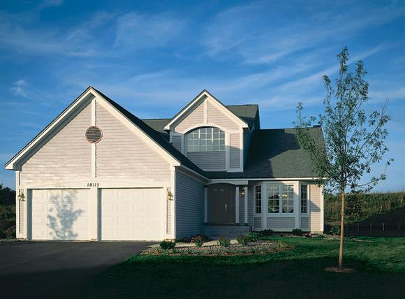 Country, Traditional House Plan 88154 with 3 Beds, 3 Baths, 2 Car Garage Elevation