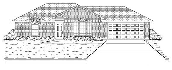 Traditional House Plan 88600 with 2 Beds, 1 Baths, 2 Car Garage Elevation