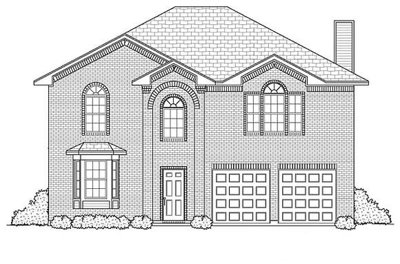 Traditional House Plan 88620 with 4 Beds, 3 Baths, 2 Car Garage Elevation