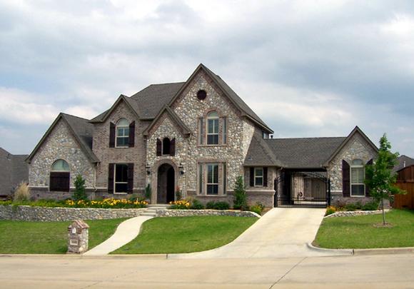 European, Tudor House Plan 88636 with 5 Beds, 4 Baths, 3 Car Garage Elevation