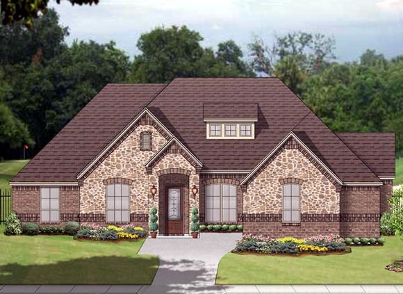 European, Traditional House Plan 88645 with 3 Beds, 3 Baths, 3 Car Garage Elevation