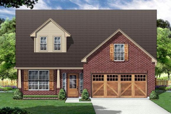 Country House Plan 88674 with 3 Beds, 2 Baths, 2 Car Garage Elevation