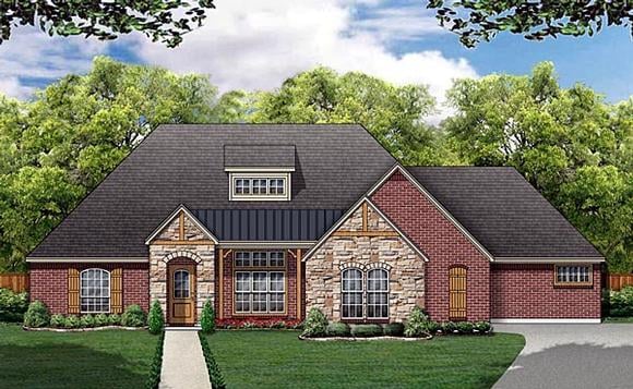 Tudor House Plan 88678 with 3 Beds, 2 Baths, 2 Car Garage Elevation
