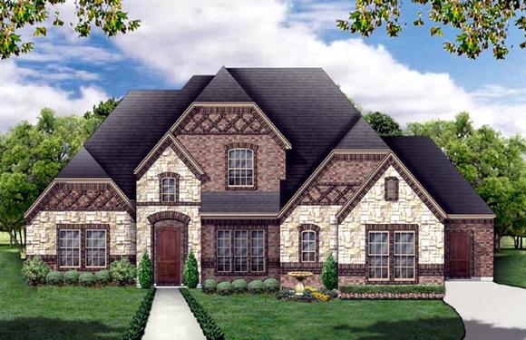 European, Tudor House Plan 88691 with 4 Beds, 4 Baths, 3 Car Garage Elevation