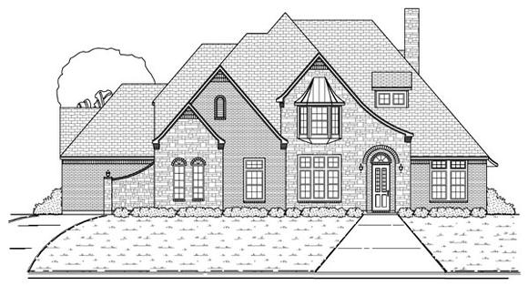 Victorian House Plan 88693 with 4 Beds, 3 Baths, 3 Car Garage Elevation