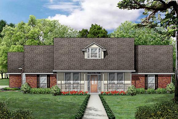 Country, Southern House Plan 89846 with 3 Beds, 3 Baths, 3 Car Garage Elevation