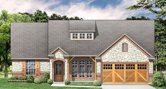 Country, Traditional House Plan 89907 with 3 Beds, 2 Baths, 2 Car Garage Elevation