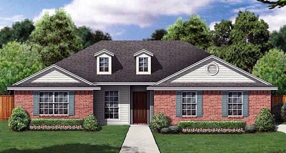 Traditional House Plan 89969 with 3 Beds, 2 Baths, 2 Car Garage Elevation