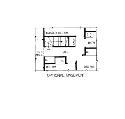Contemporary House Plan 90203 with 3 Beds, 2 Baths, 2 Car Garage Third Level Plan