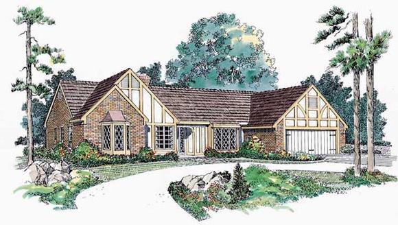 Ranch House Plan 90248 with 2 Beds, 2 Baths Elevation