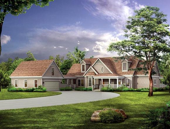Country, Farmhouse, Victorian House Plan 90261 with 4 Beds, 3 Baths, 2 Car Garage Elevation