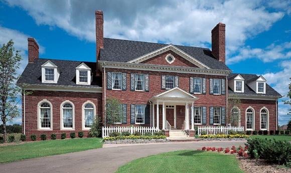 Colonial, Plantation House Plan 90297 with 4 Beds, 3 Baths, 2 Car Garage Elevation
