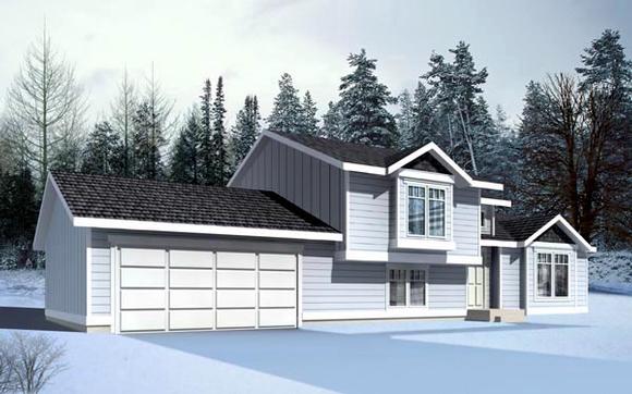 Ranch, Traditional House Plan 90726 with 2 Beds, 1 Baths, 2 Car Garage Elevation