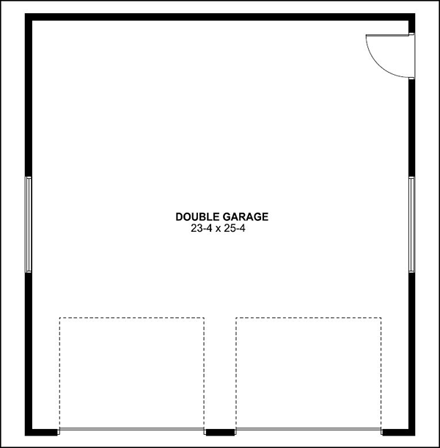 2 Car Garage Plan 90893 First Level Plan
