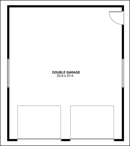 2 Car Garage Plan 90894 First Level Plan