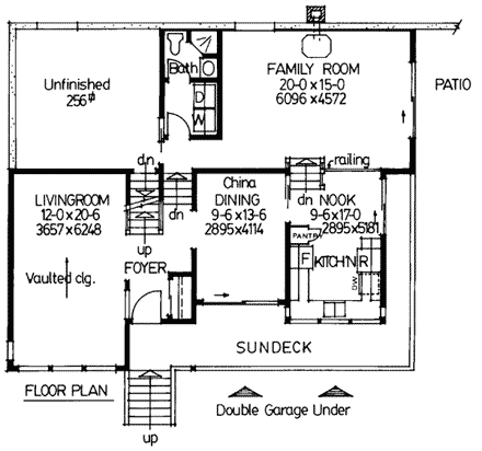 Contemporary House Plan 90925 with 3 Beds, 3 Baths, 2 Car Garage First Level Plan