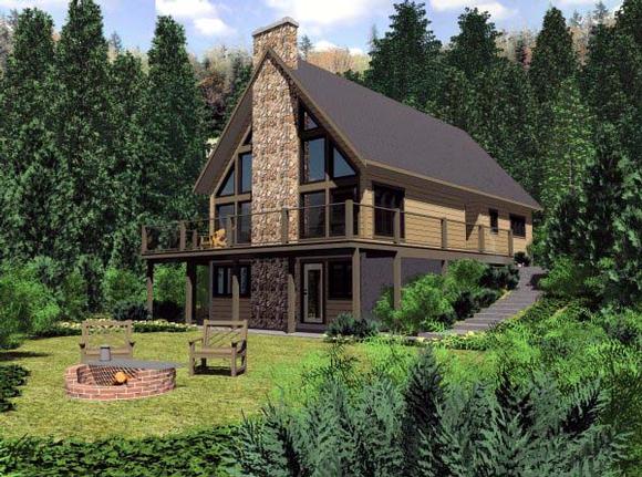 Contemporary House Plan 90930 with 3 Beds, 2 Baths Elevation