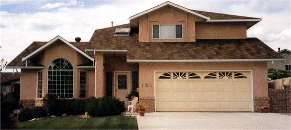 Contemporary, European House Plan 90942 with 3 Beds, 3 Baths, 2 Car Garage Elevation