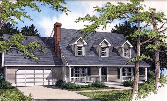 Country, Farmhouse House Plan 91846 with 3 Beds, 3 Baths, 2 Car Garage Elevation