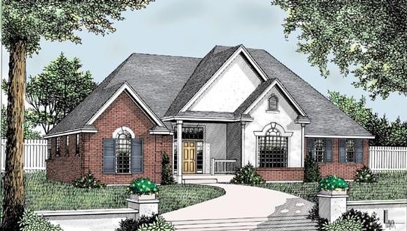 Country, European, Traditional House Plan 91859 with 3 Beds, 3 Baths, 3 Car Garage Elevation