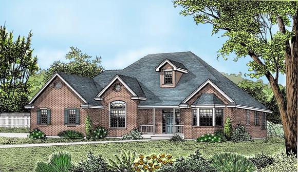 One-Story, Ranch, Southern, Traditional House Plan 91863 with 3 Beds, 2 Baths, 2 Car Garage Elevation