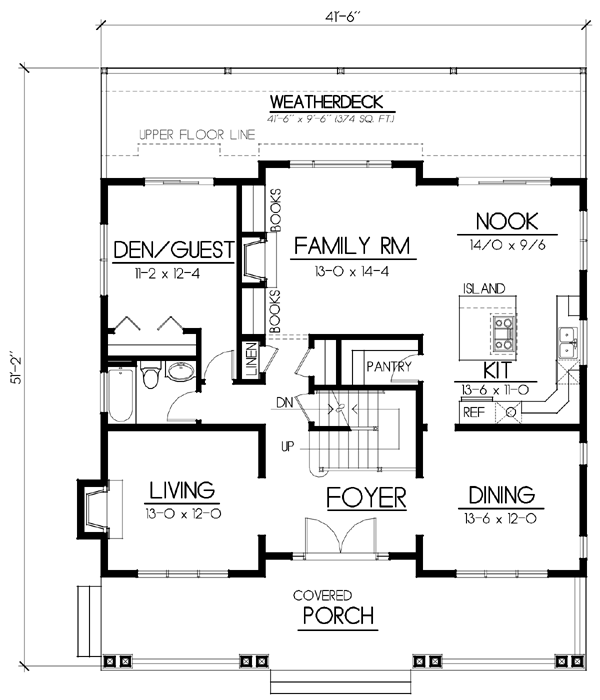 Bungalow, Craftsman House Plan 91885 with 5 Beds, 3 Baths, 4 Car Garage Level One