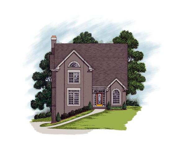 Traditional House Plan 92342 with 5 Beds, 4 Baths, 2 Car Garage Elevation