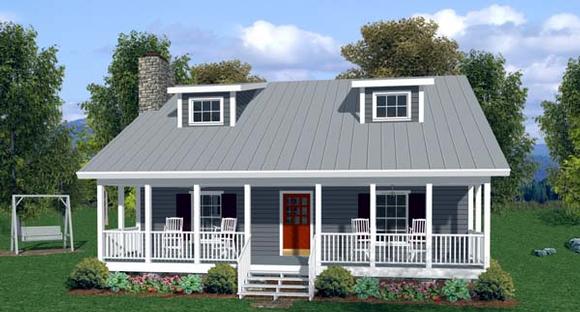 Country, Traditional House Plan 92372 with 3 Beds, 3 Baths Elevation