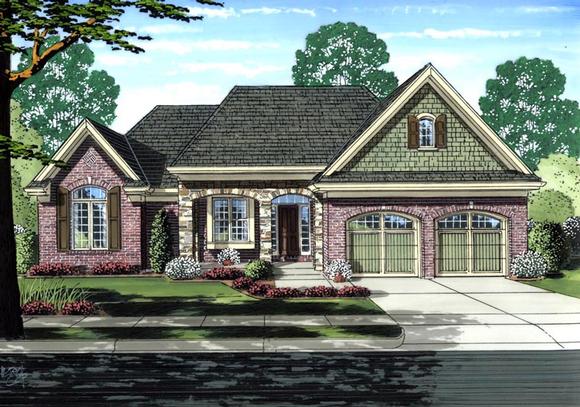 House Plan 92620 with 3 Beds, 2 Baths, 2 Car Garage Elevation