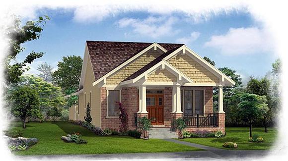 House Plan 92627 with 2 Beds, 2 Baths, 2 Car Garage Elevation