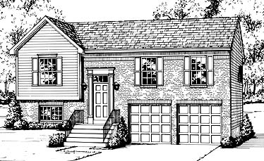 Bungalow, Colonial House Plan 92633 with 3 Beds, 2 Baths, 2 Car Garage Elevation