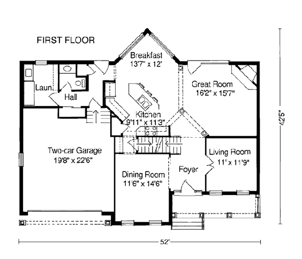 House Plan 92687 - Country Style with 2122 Sq Ft, 3 Bed, 2 Bath ...