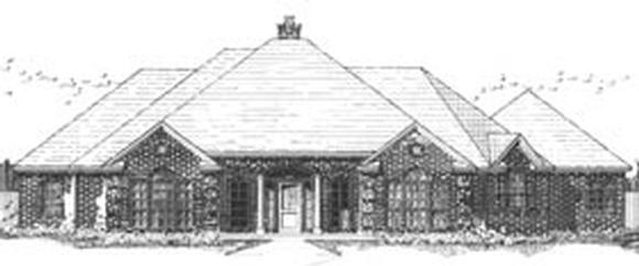 European, Traditional House Plan 92901 with 3 Beds, 3 Baths, 2 Car Garage Elevation