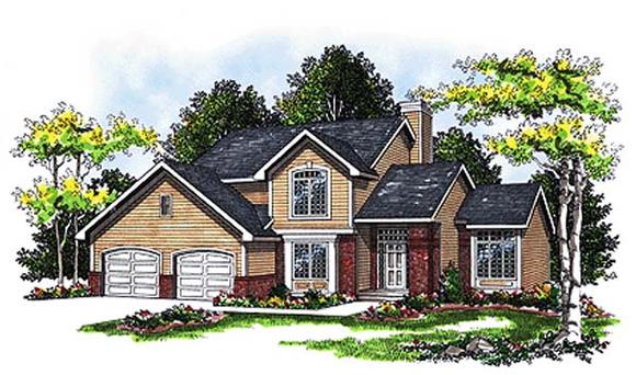 Country House Plan 93101 with 3 Beds, 3 Baths Elevation