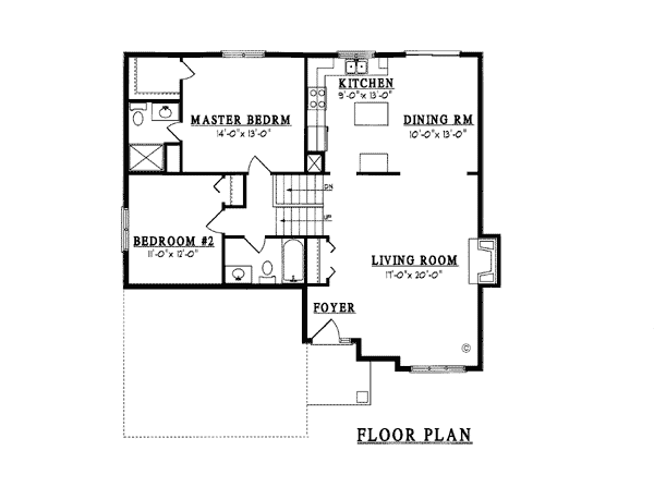 Cabin, Country House Plan 93122 with 2 Beds, 3 Baths, 2 Car Garage Level One