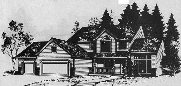 Country House Plan 93911 with 3 Beds, 3 Baths Elevation