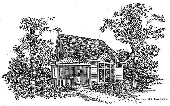 Country House Plan 94019 with 3 Beds, 2 Baths Elevation