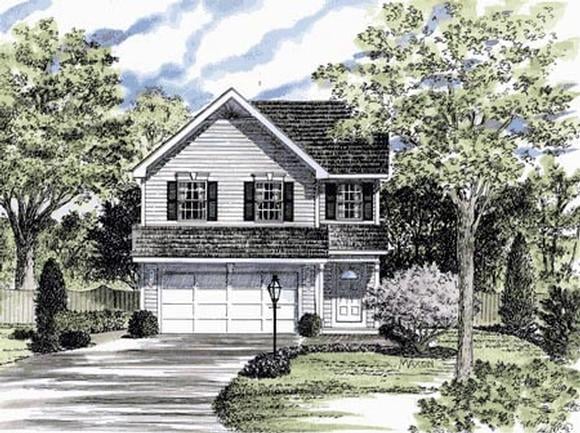 Country House Plan 94134 with 3 Beds, 2 Baths, 2 Car Garage Elevation