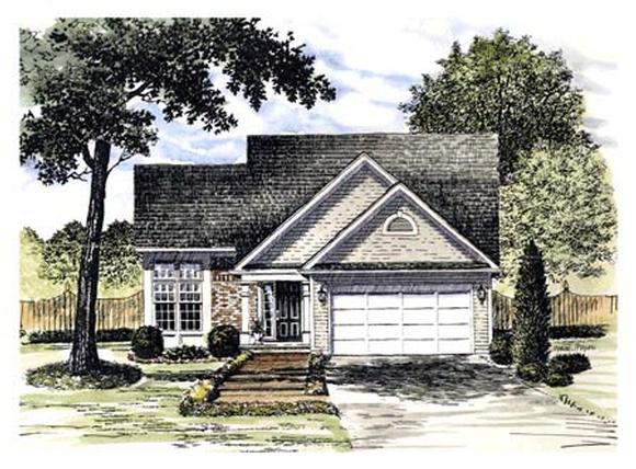 Country House Plan 94135 with 3 Beds, 3 Baths, 2 Car Garage Elevation