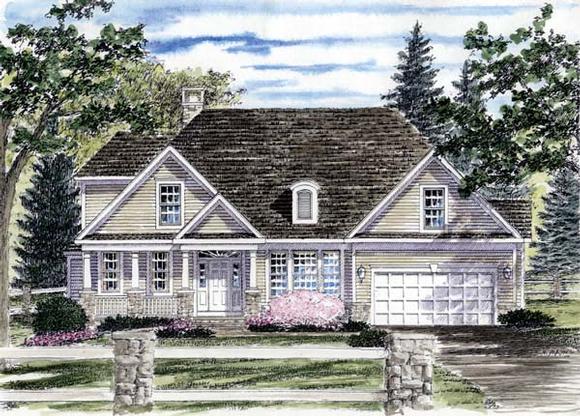 Country House Plan 94177 with 3 Beds, 3 Baths, 2 Car Garage Elevation