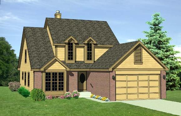 Country House Plan 94401 with 4 Beds, 3 Baths, 2 Car Garage Elevation