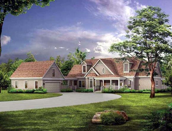 Traditional House Plan 95063 with 3 Beds, 3 Baths, 2 Car Garage Elevation