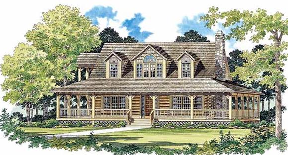 Country House Plan 95079 with 3 Beds, 2 Baths Elevation