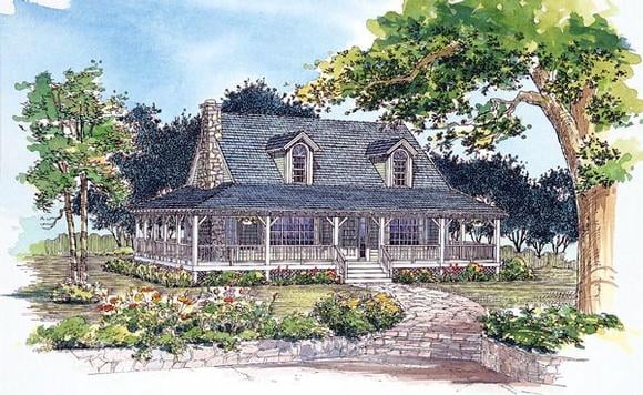 Country House Plan 95250 with 3 Beds, 3 Baths Elevation