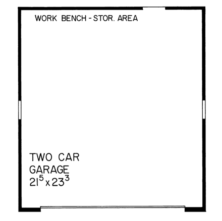 2 Car Garage Plan 95282 First Level Plan